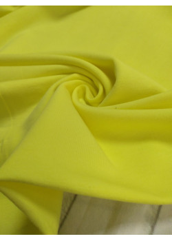 Ткань кулирка с лайкрой Светло-жёлтая