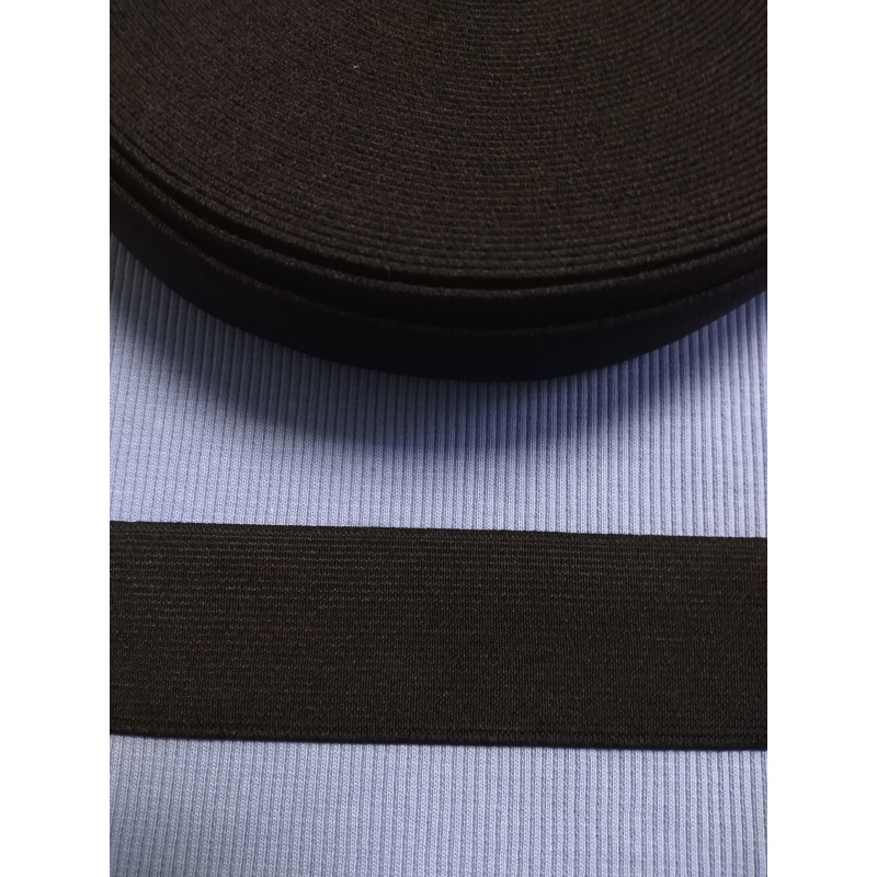 Резинка швейная черная 40 мм (софт)