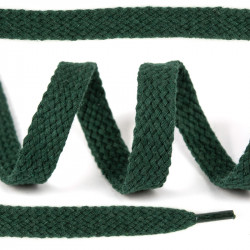 Шнурок х/б плоский Зеленый темный 15 мм 150 см